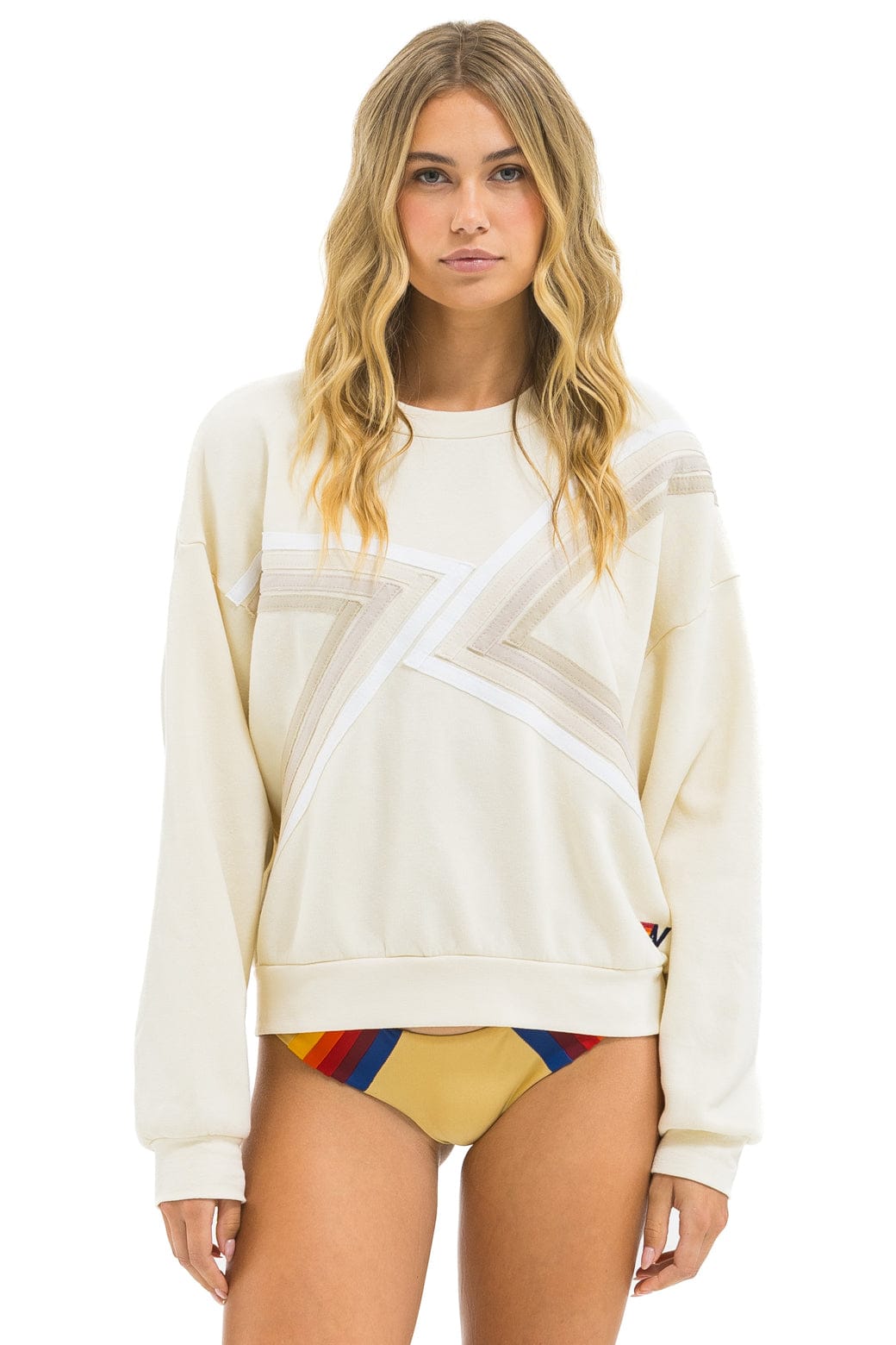 BLAZE RELAXED CREW SWEATSHIRT - VINTAGE WHITE VINTAGE WHITE