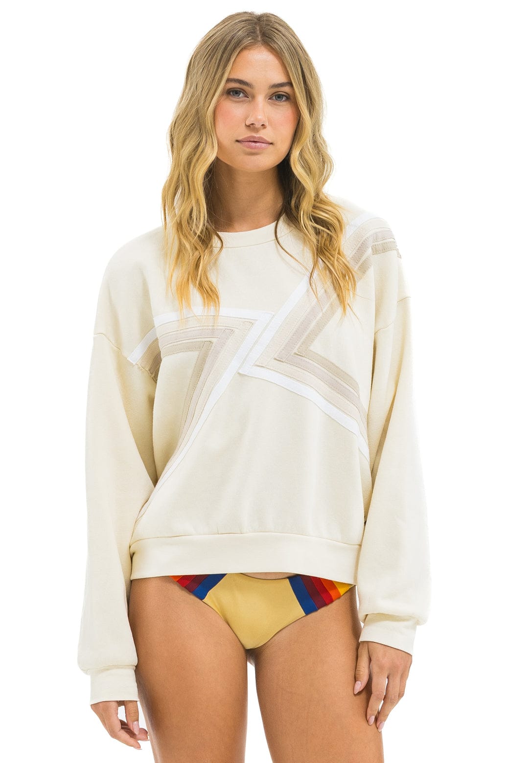 BLAZE RELAXED CREW SWEATSHIRT - VINTAGE WHITE VINTAGE WHITE