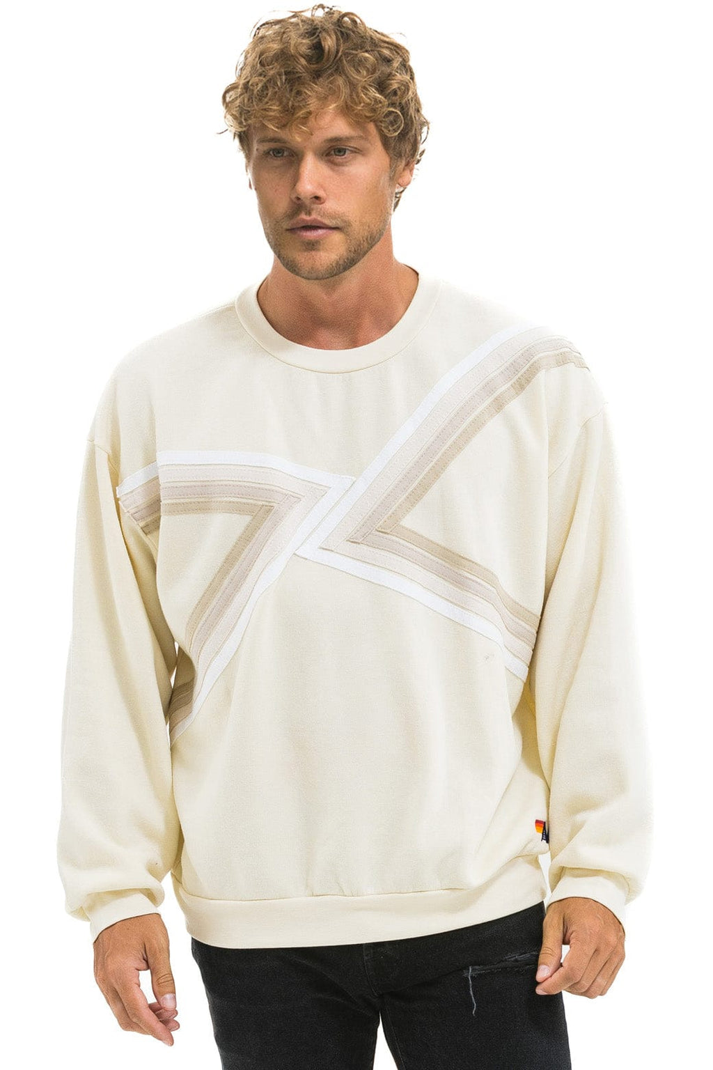 BLAZE RELAXED CREW SWEATSHIRT - VINTAGE WHITE VINTAGE WHITE