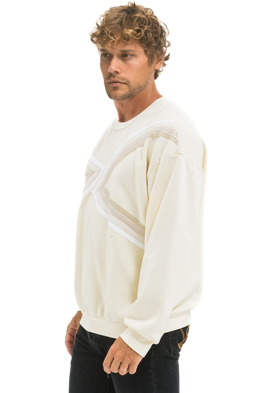 BLAZE RELAXED CREW SWEATSHIRT - VINTAGE WHITE VINTAGE WHITE