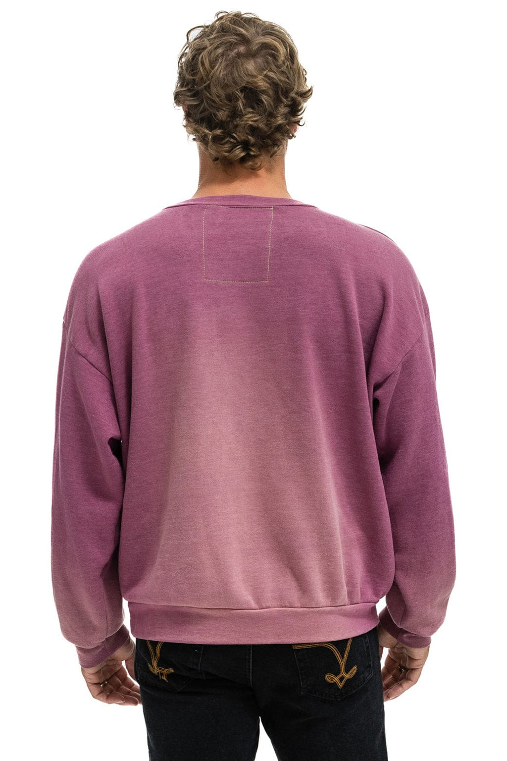 ESSENTIAL RELAXED CREW SWEATSHIRT - FADED BERRY