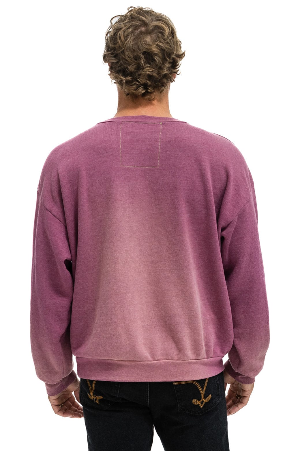 ESSENTIAL RELAXED CREW SWEATSHIRT - FADED BERRY