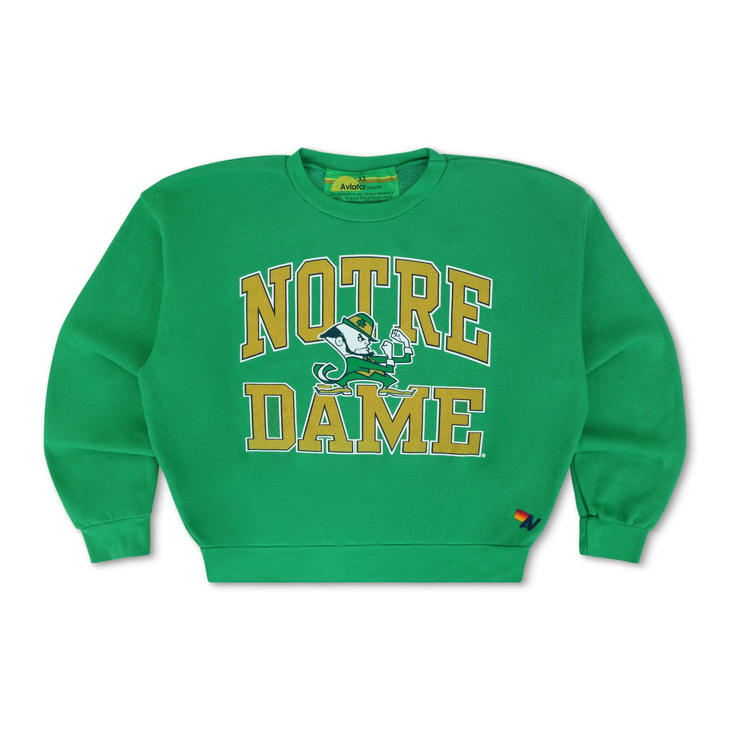 NOTRE DAME 2026 RELAXED CREW SWEATSHIRT - KELLY GREEN