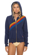 DISCO ZIP HOODIE - NAVY