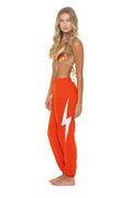 BOLT STITCH SWEATPANTS - VINTAGE ORANGE WHITE