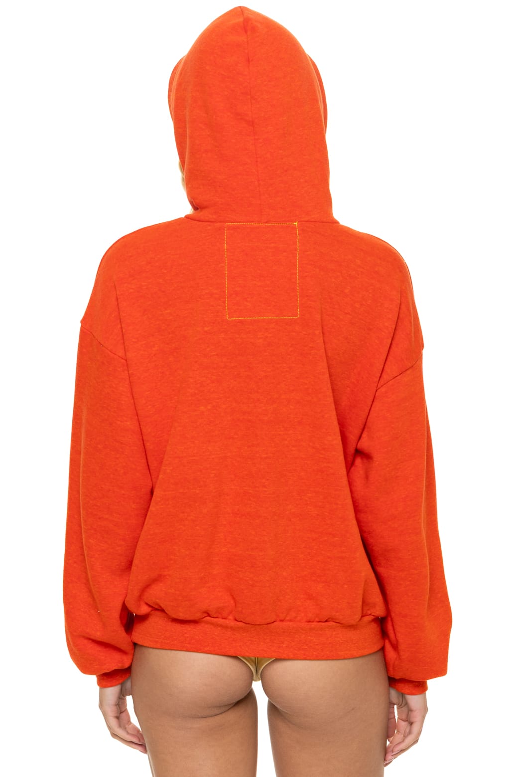 BOLT STITCH RELAXED PULLOVER HOODIE - VINTAGE ORANGE WHITE