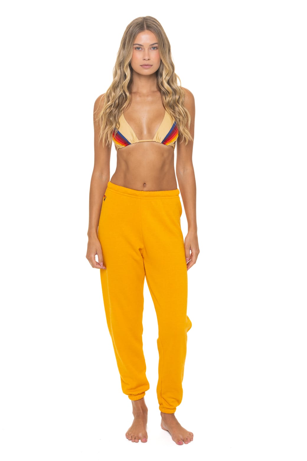 BOLT FADE SWEATPANTS - VINTAGE GOLD RED YELLOW