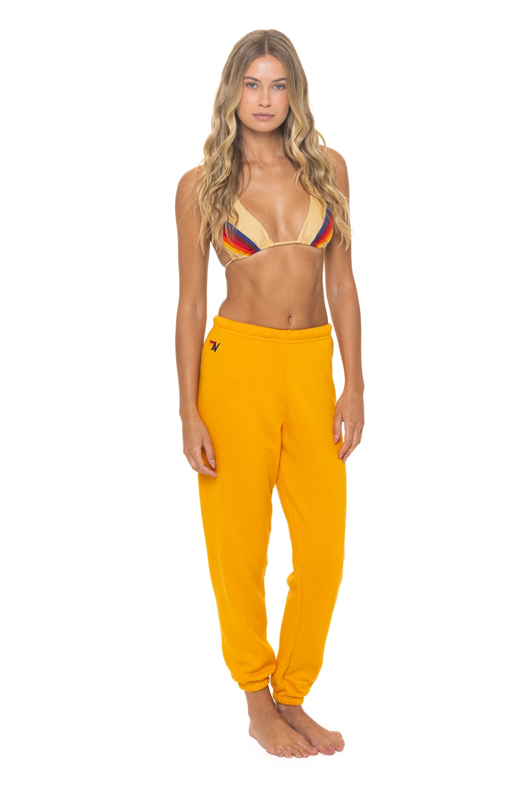 BOLT FADE SWEATPANTS - VINTAGE GOLD RED YELLOW