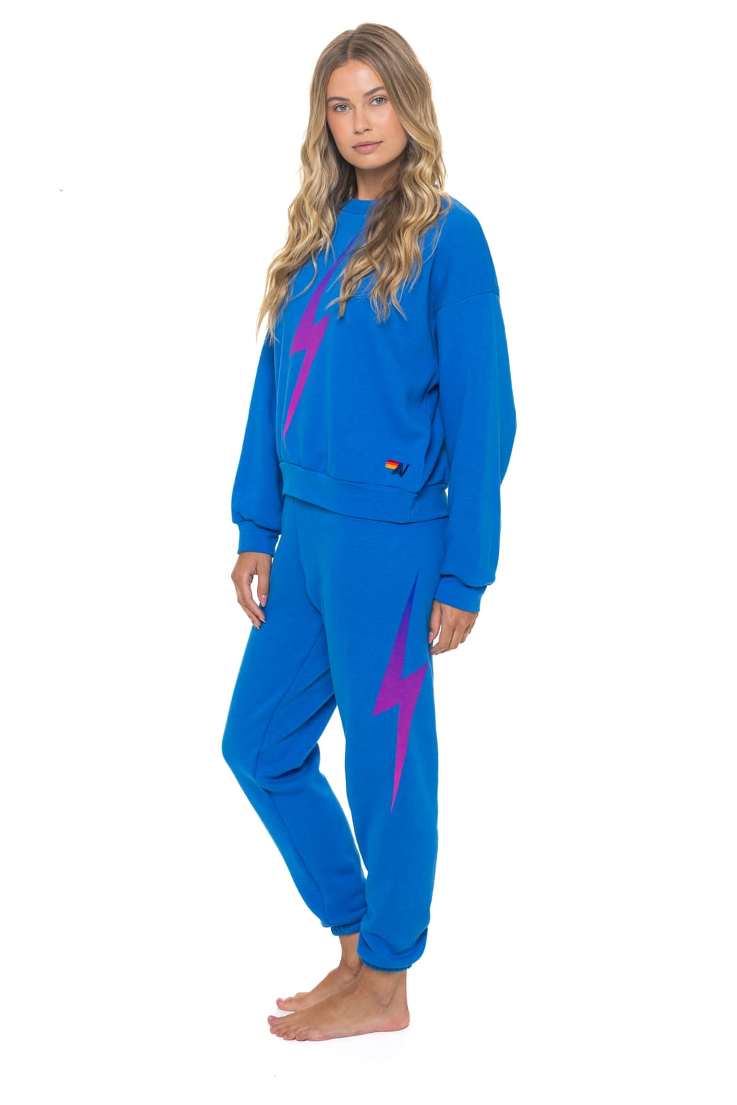BOLT FADE SWEATPANTS - OCEAN PINK PURPLE