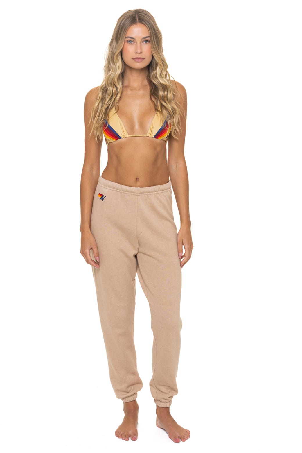 BOLT FADE SWEATPANTS - SAND PINK PURPLE