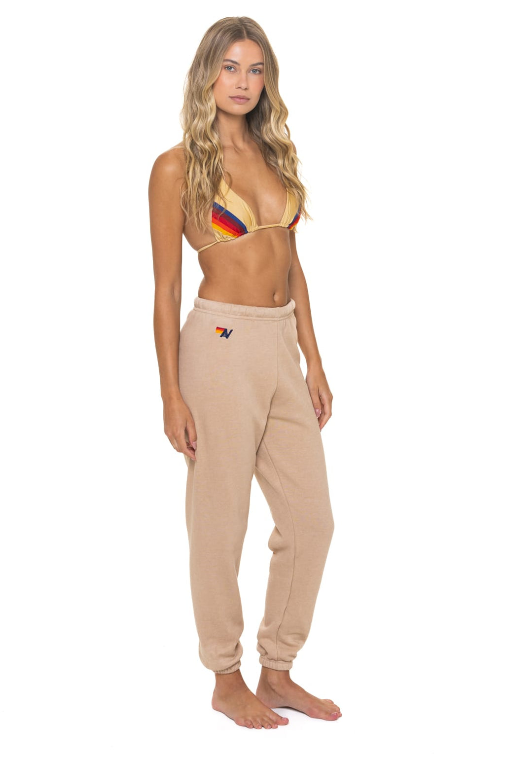 BOLT FADE SWEATPANTS - SAND PINK PURPLE