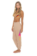 BOLT FADE SWEATPANTS - SAND PINK PURPLE