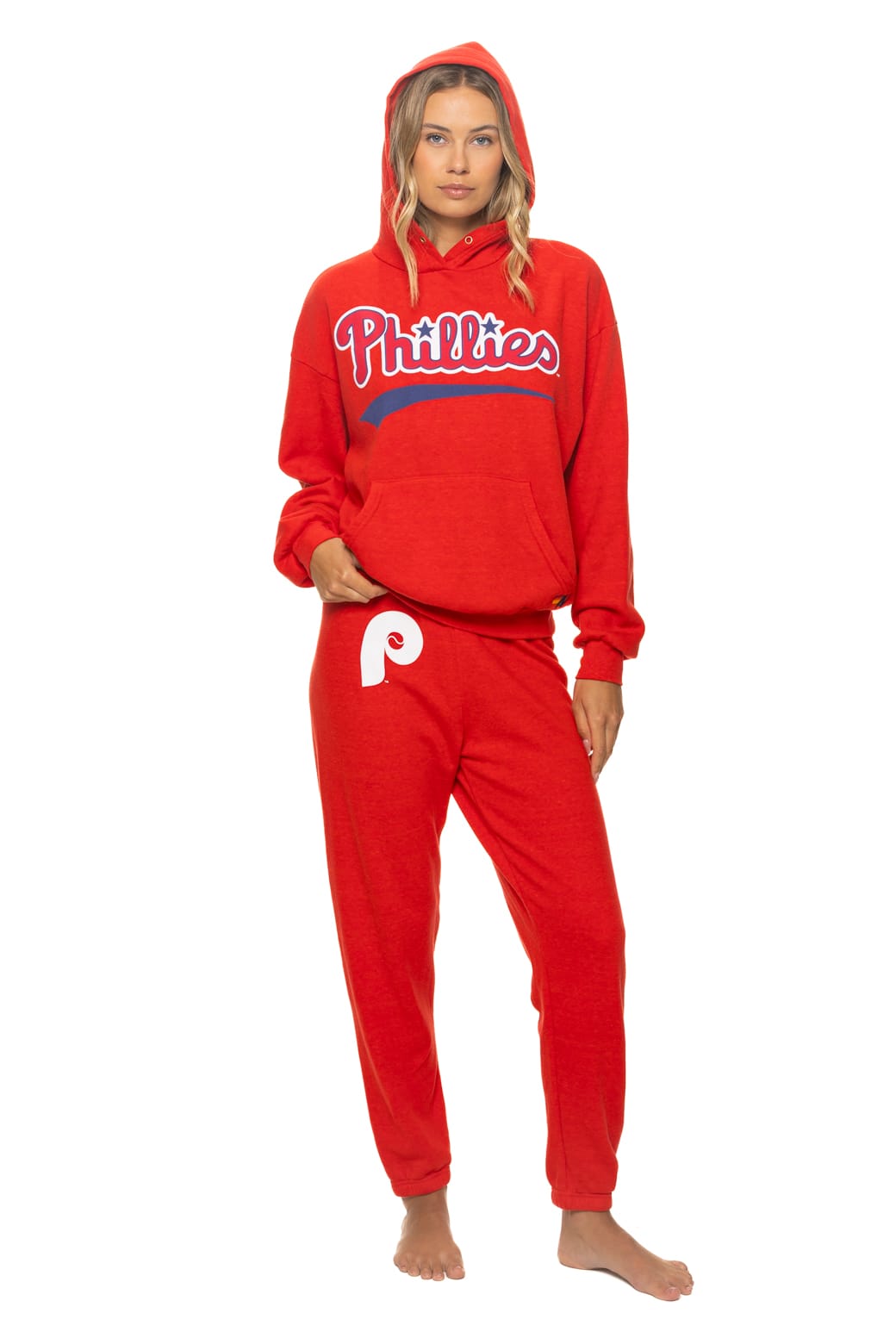 PHILADELPHIA PHILLIES 2026 RELAXED PULLOVER HOODIE - RED
