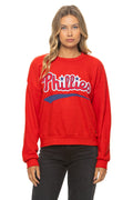 PHILADELPHIA PHILLIES 2026 RELAXED CREW SWEATSHIRT - RED