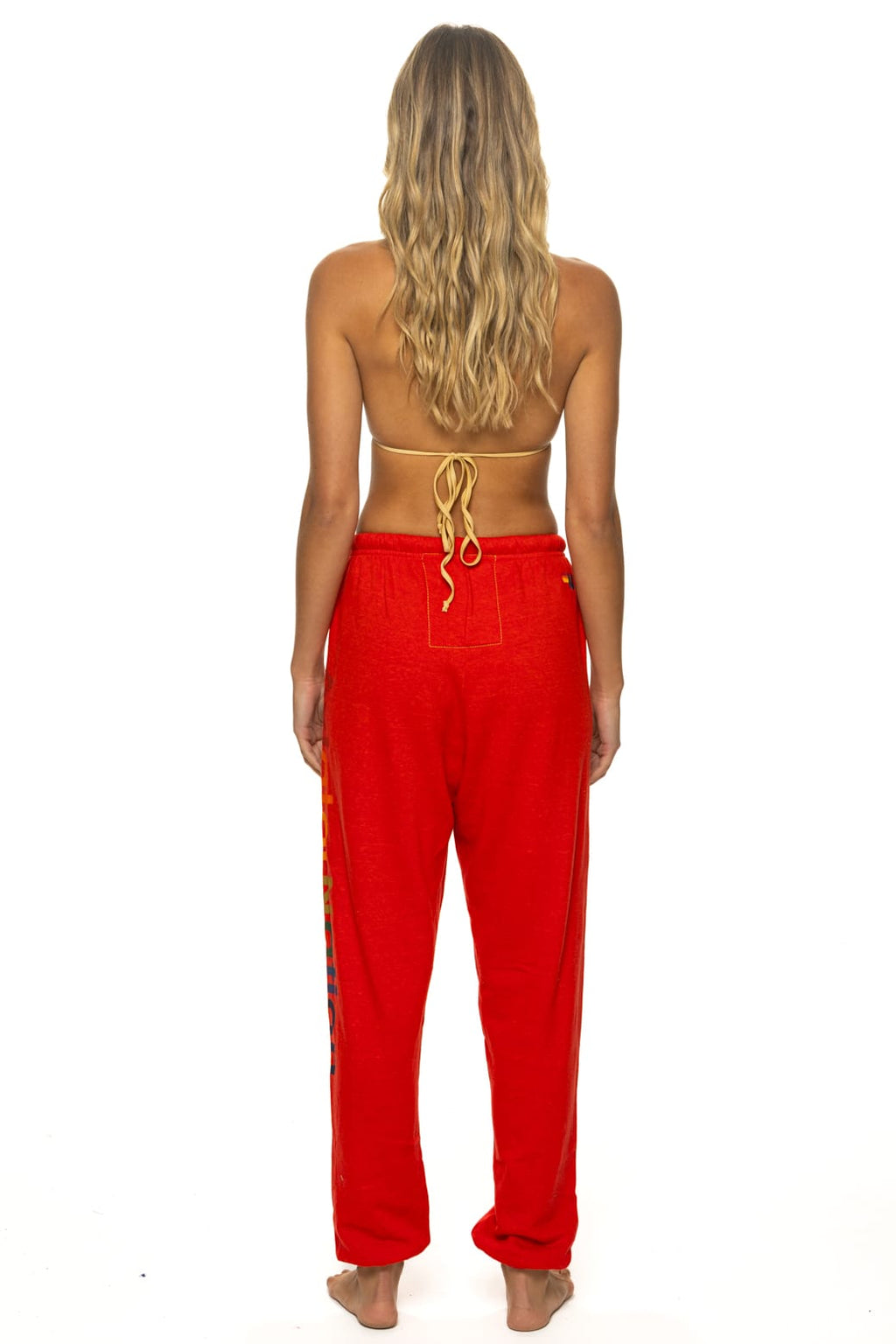 AVIATOR NATION SWEATPANTS - NEON RED