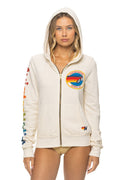 AVIATOR NATION VENICE HOODIE - VINTAGE WHITE