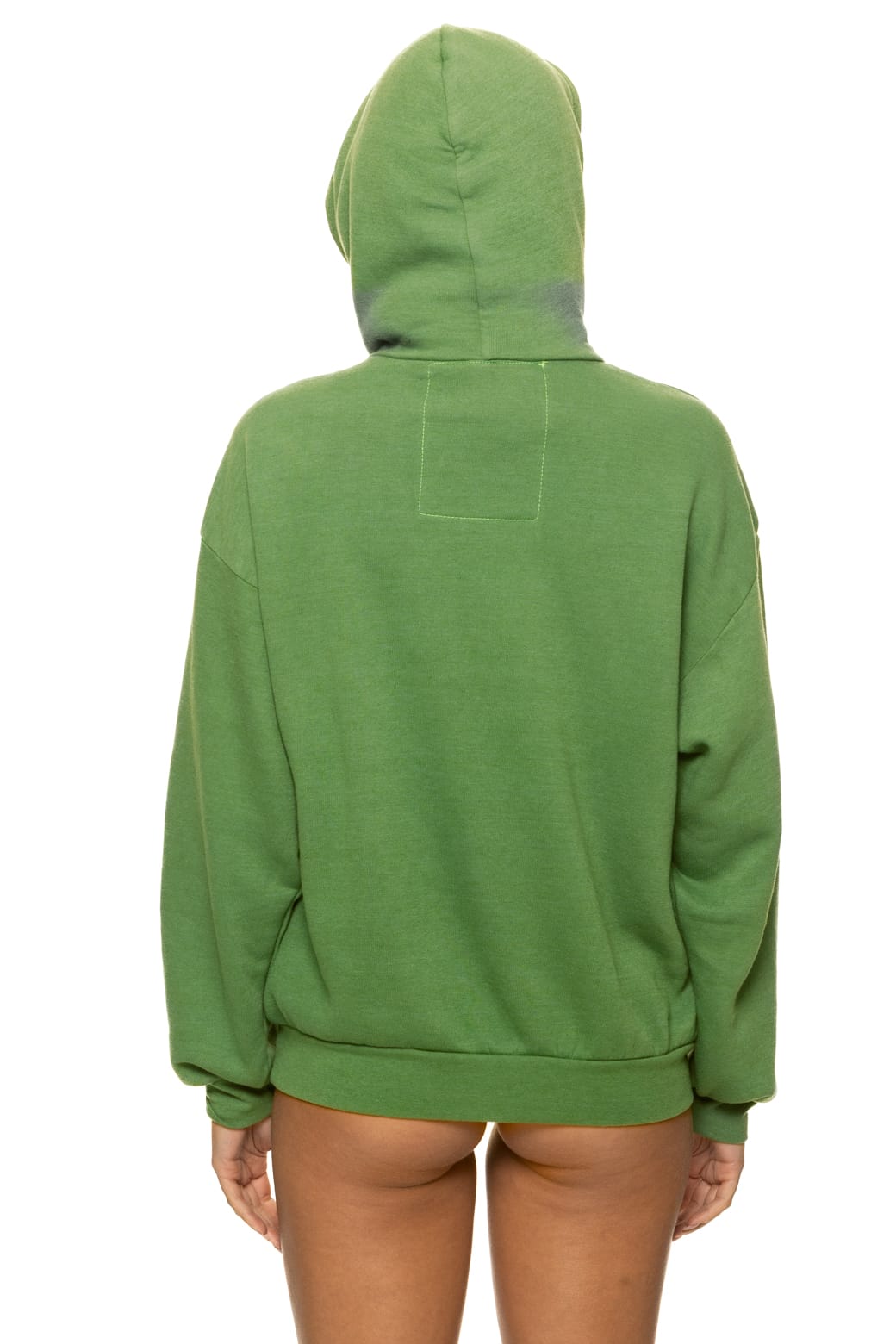 WAVE STRIPE 4 PULLOVER HOODIE RELAXED - PALM GREEN
