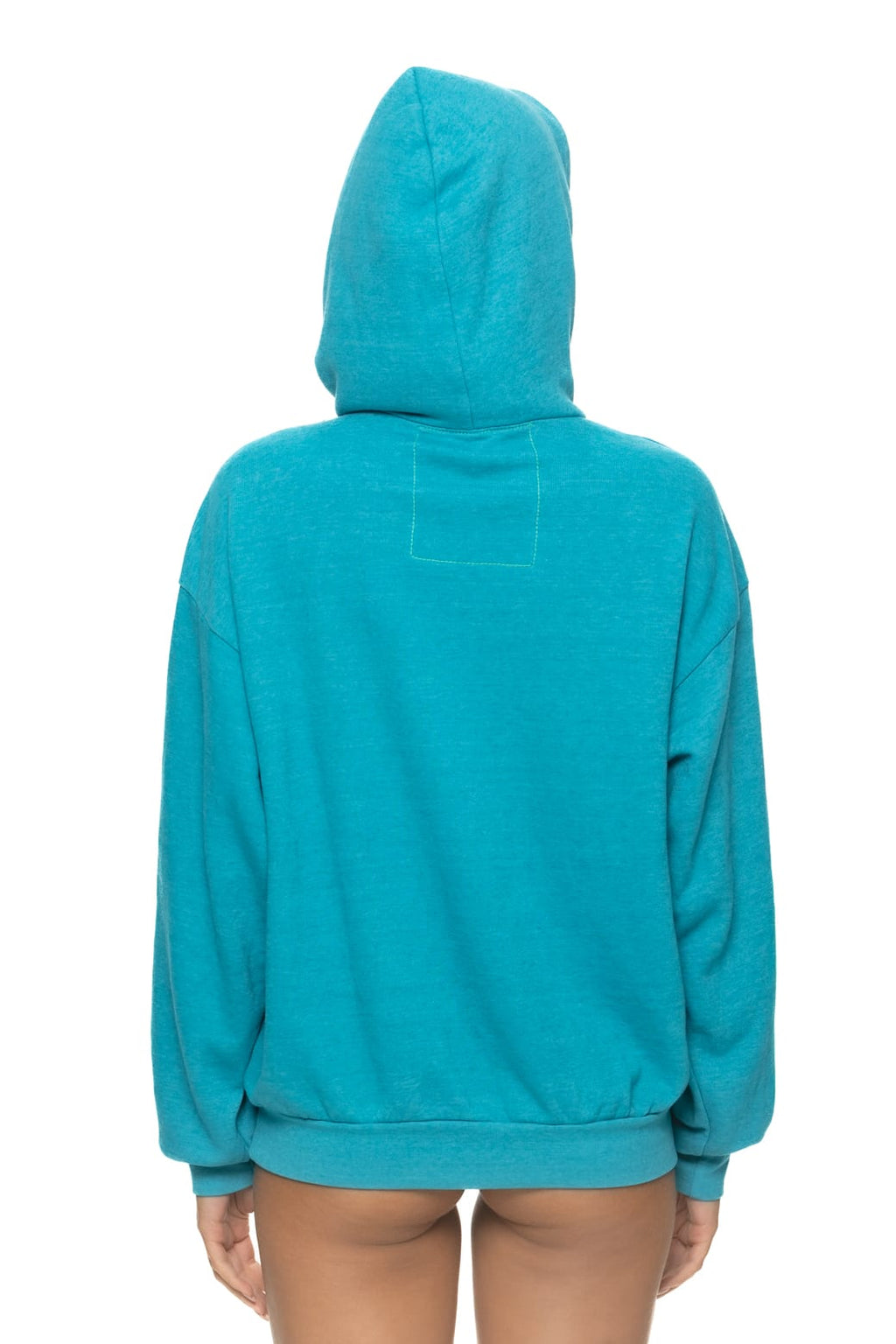 WAVE STRIPE 4 PULLOVER HOODIE RELAXED - TEAL GREEN