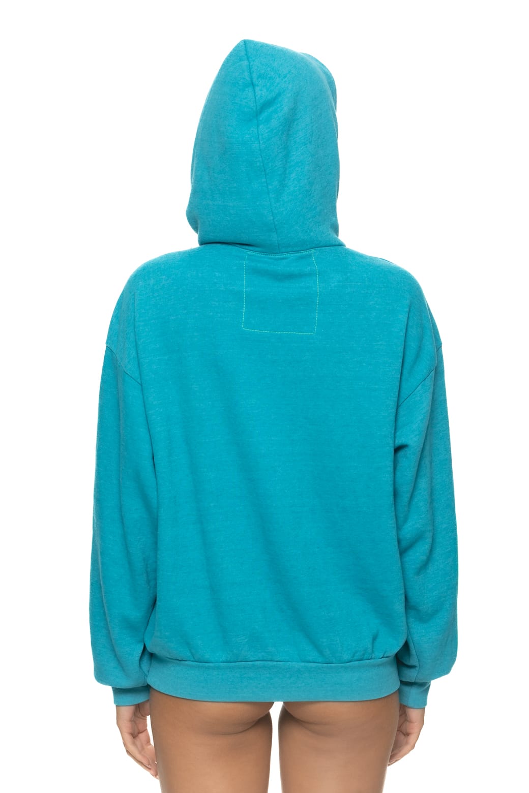 WAVE STRIPE 4 PULLOVER HOODIE RELAXED - TEAL GREEN