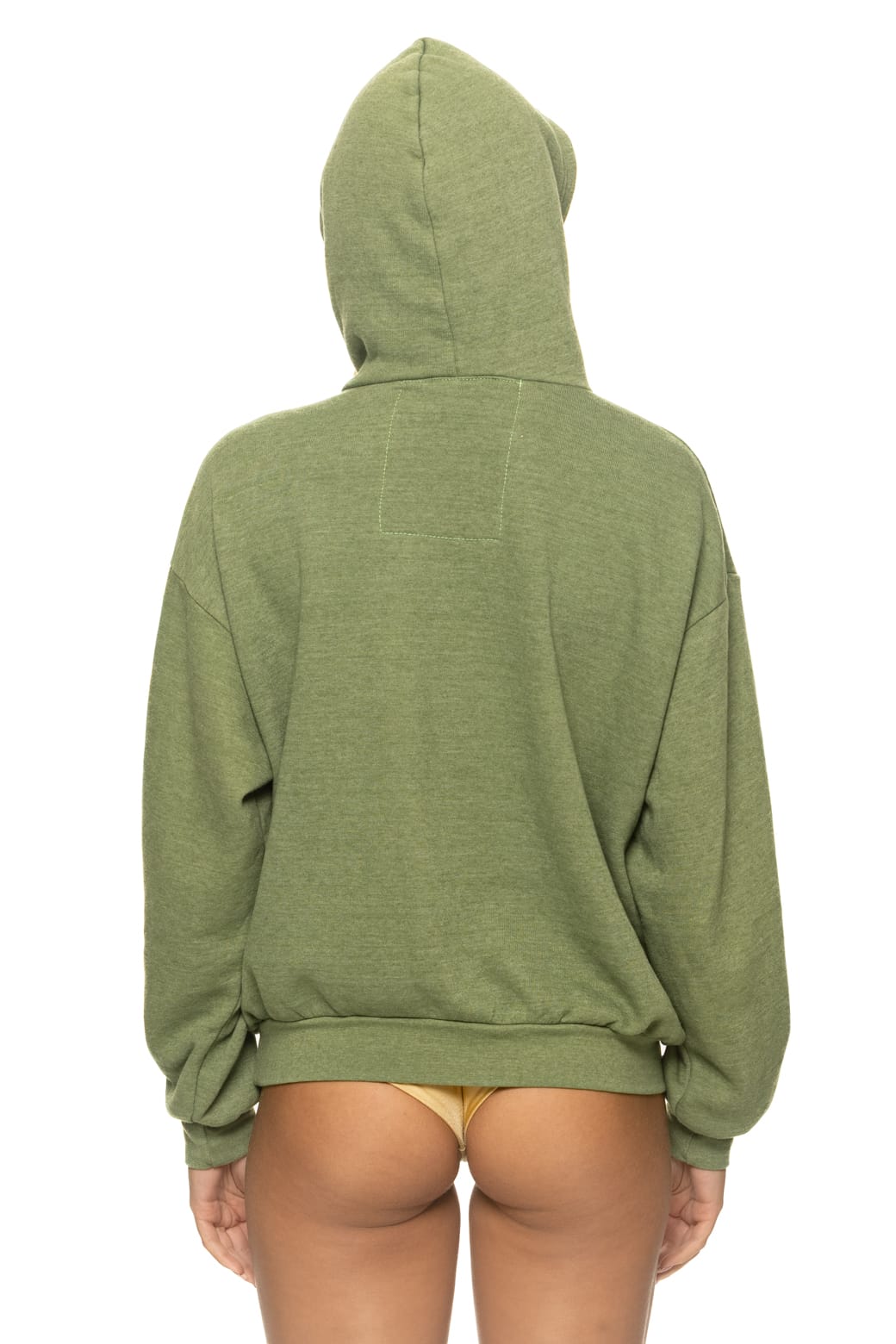 WAVE STRIPE 4 PULLOVER HOODIE RELAXED - JUNGLE GREEN GREEN