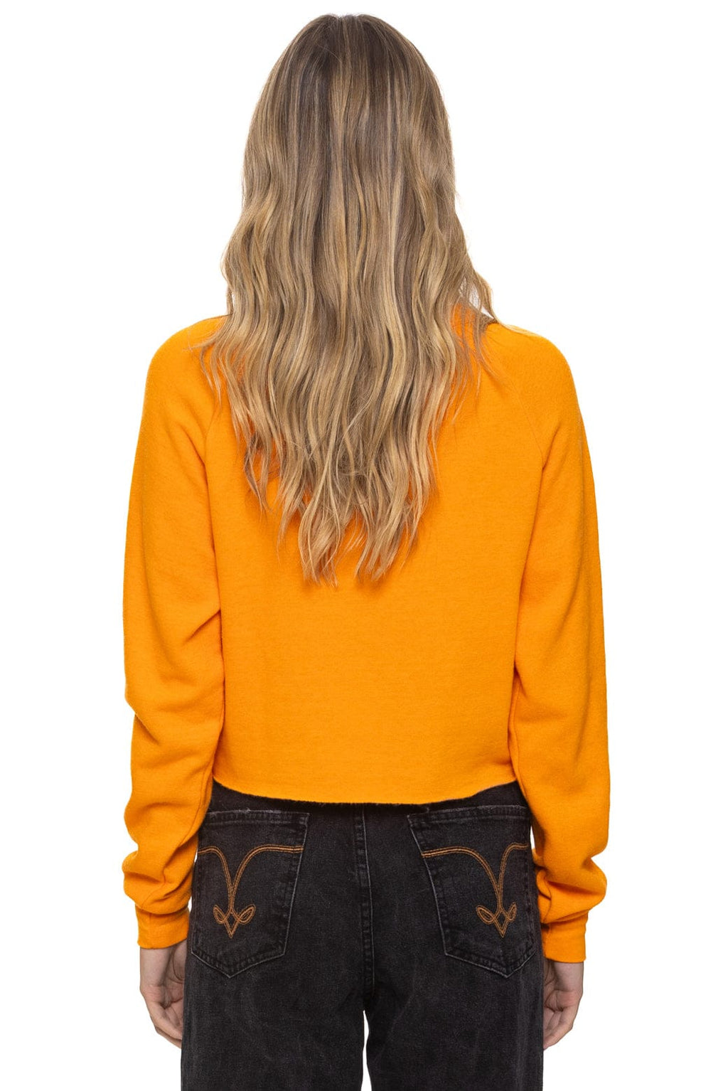 UNIVERSITY OF TENNESSEE VOLS CROPPED CREW SWEATSHIRT - TENNESSEE ORANGE