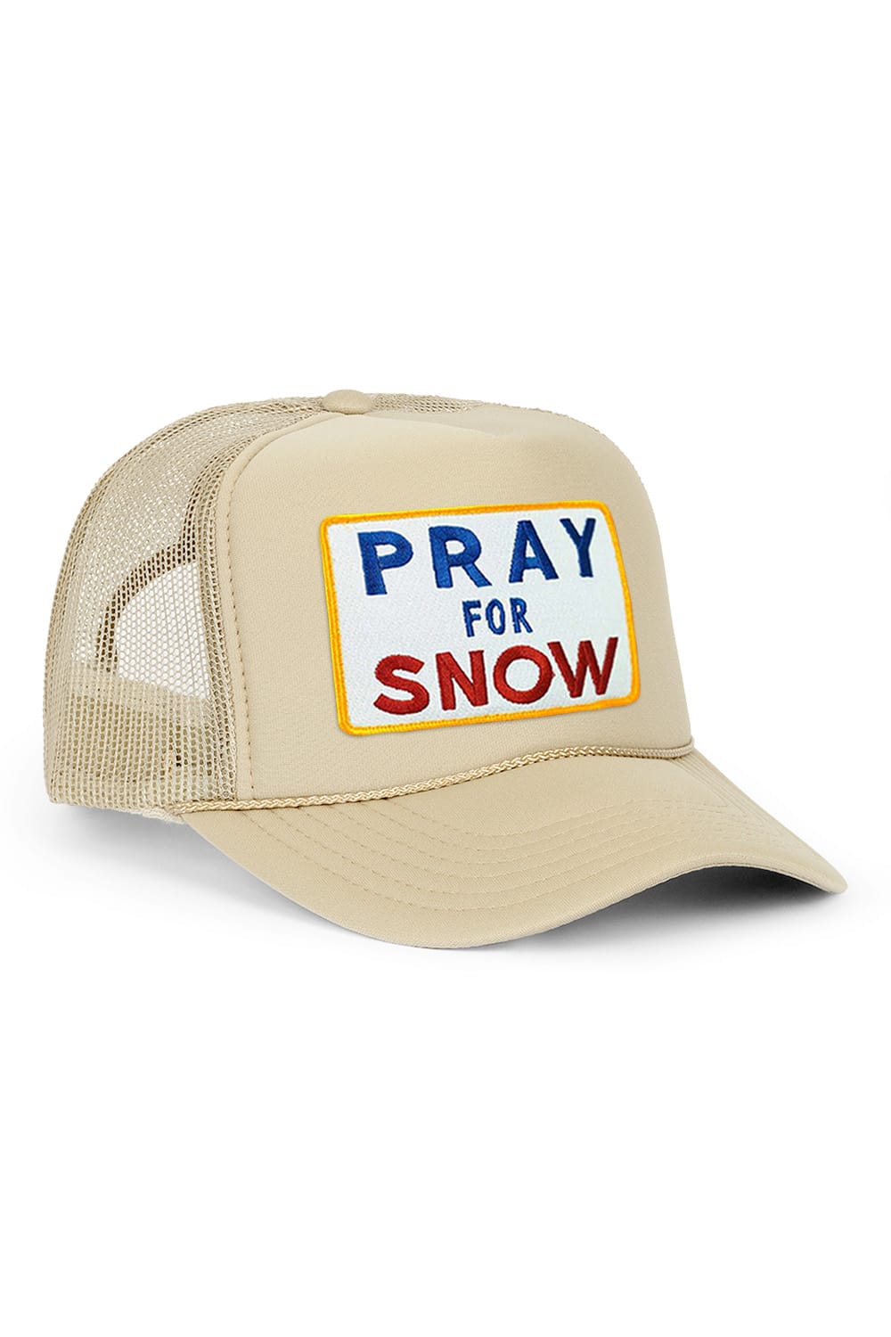 PRAY FOR SNOW VINTAGE TRUCKER HAT
