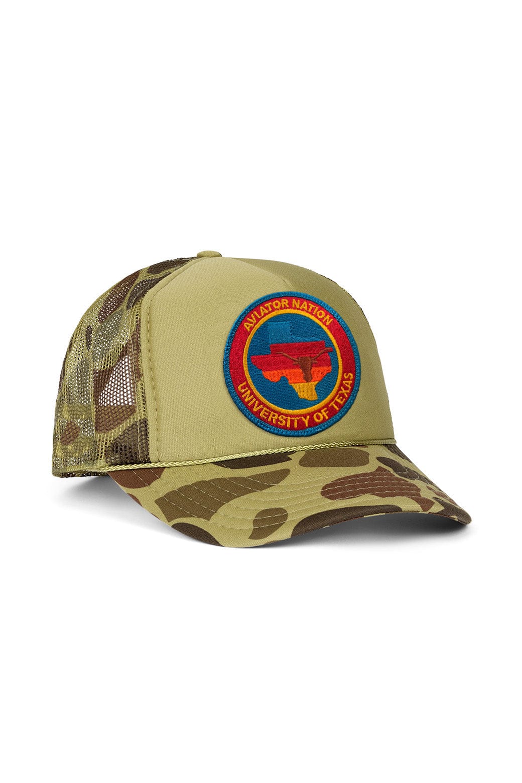 UNIVERSITY OF TEXAS CIRCLE PATCH VINTAGE LOW RISE TRUCKER - CAMO