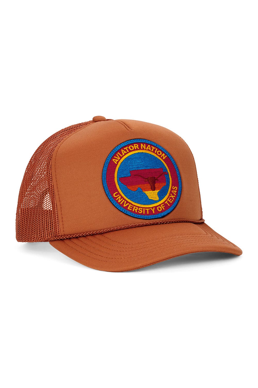 UNIVERSITY OF TEXAS CIRCLE PATCH VINTAGE LOW RISE TRUCKER - BURNT ORANGE