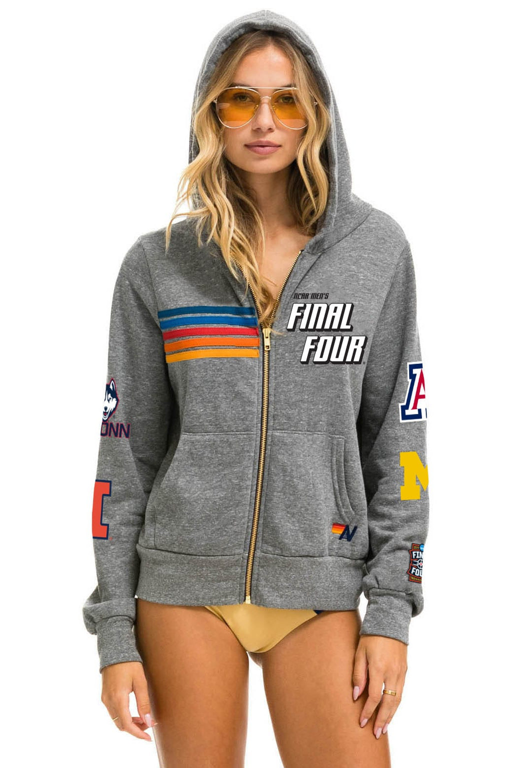 FINAL FOUR INDIANAPOLIS 2026 ZIP HOODIE - HEATHER GREY