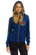 AVIATOR NATION VENICE ZIP HOODIE - ROYAL