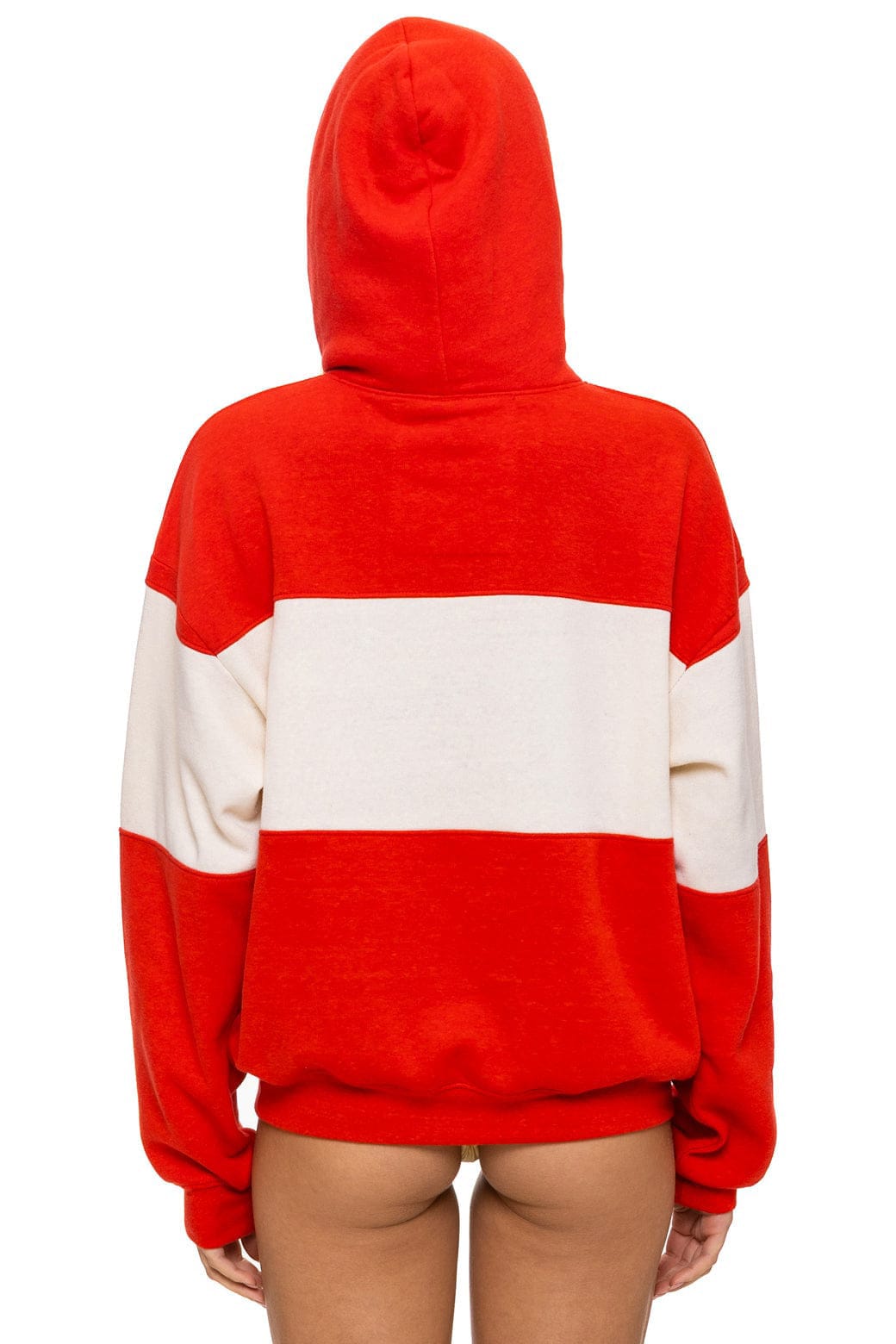 USA RELAXED PULLOVER HOODIE - RED VINTAGE WHITE
