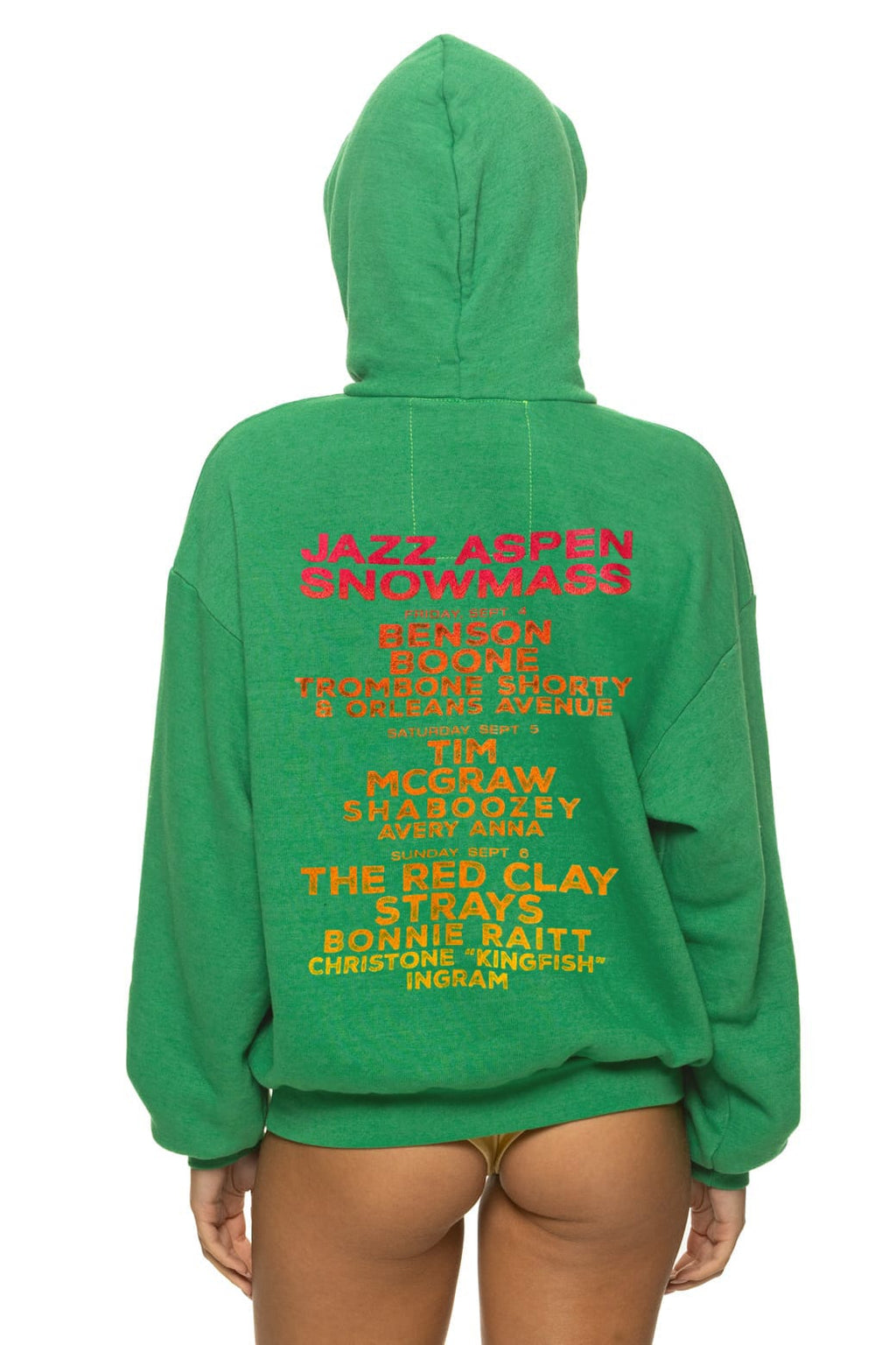 JAZZ ASPEN SNOWMASS 2026 PULLOVER HOODIE RELAXED - KELLY GREEN