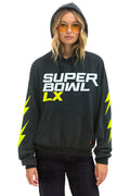 SUPER BOWL 2026 BOLT RELAXED PULLOVER HOODIE - CHARCOAL