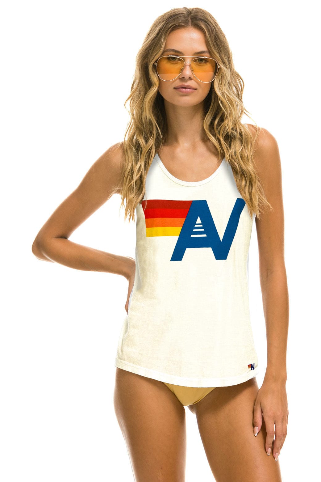 MENS LOGO TANK - VINTAGE WHITE