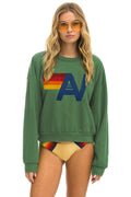 LOGO RELAXED CREW SWEATSHIRT - PALM