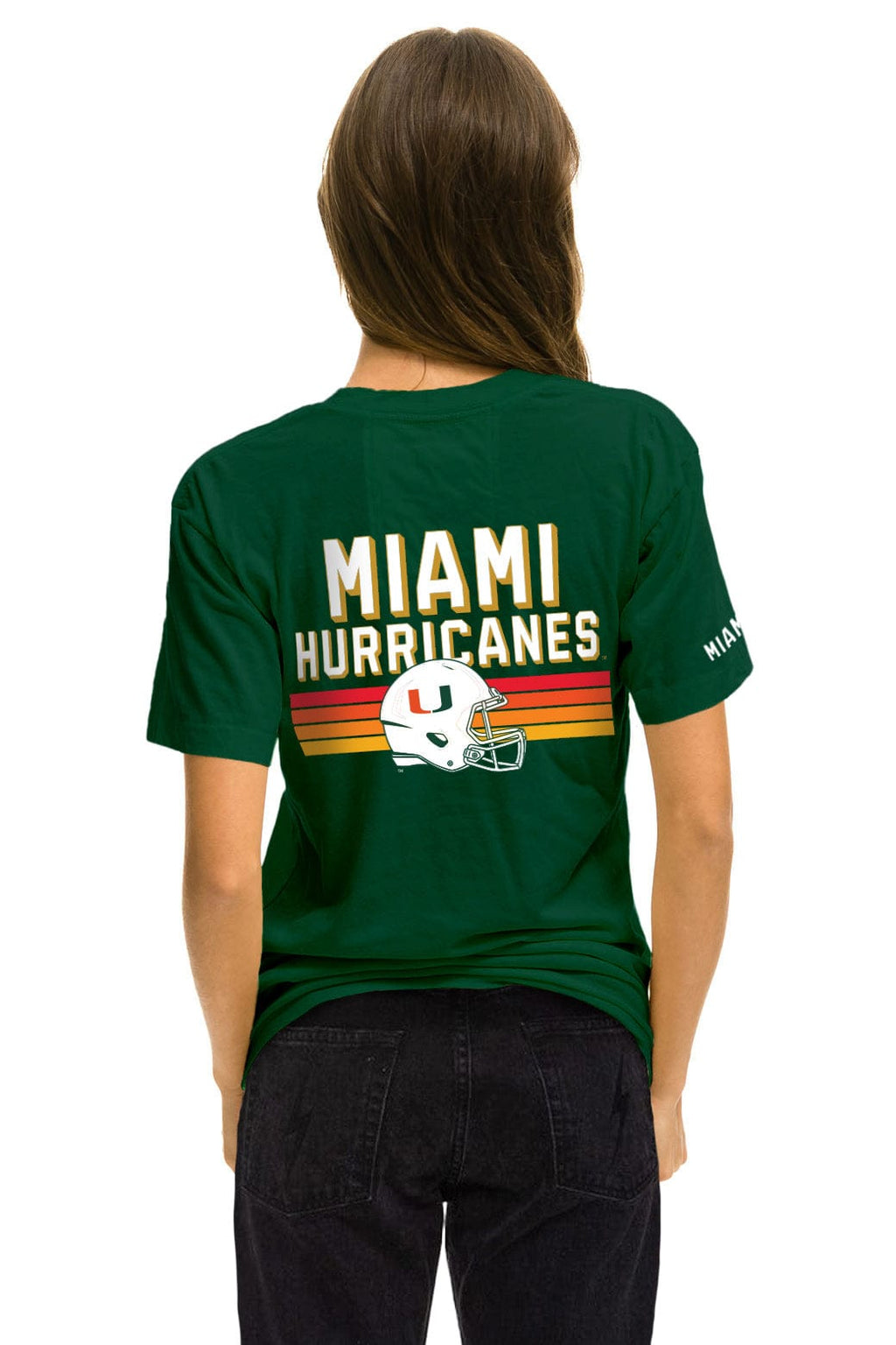 UNIVERSITY OF MIAMI CFP 2026 CREW TEE SHIRT - MIAMI GREEN