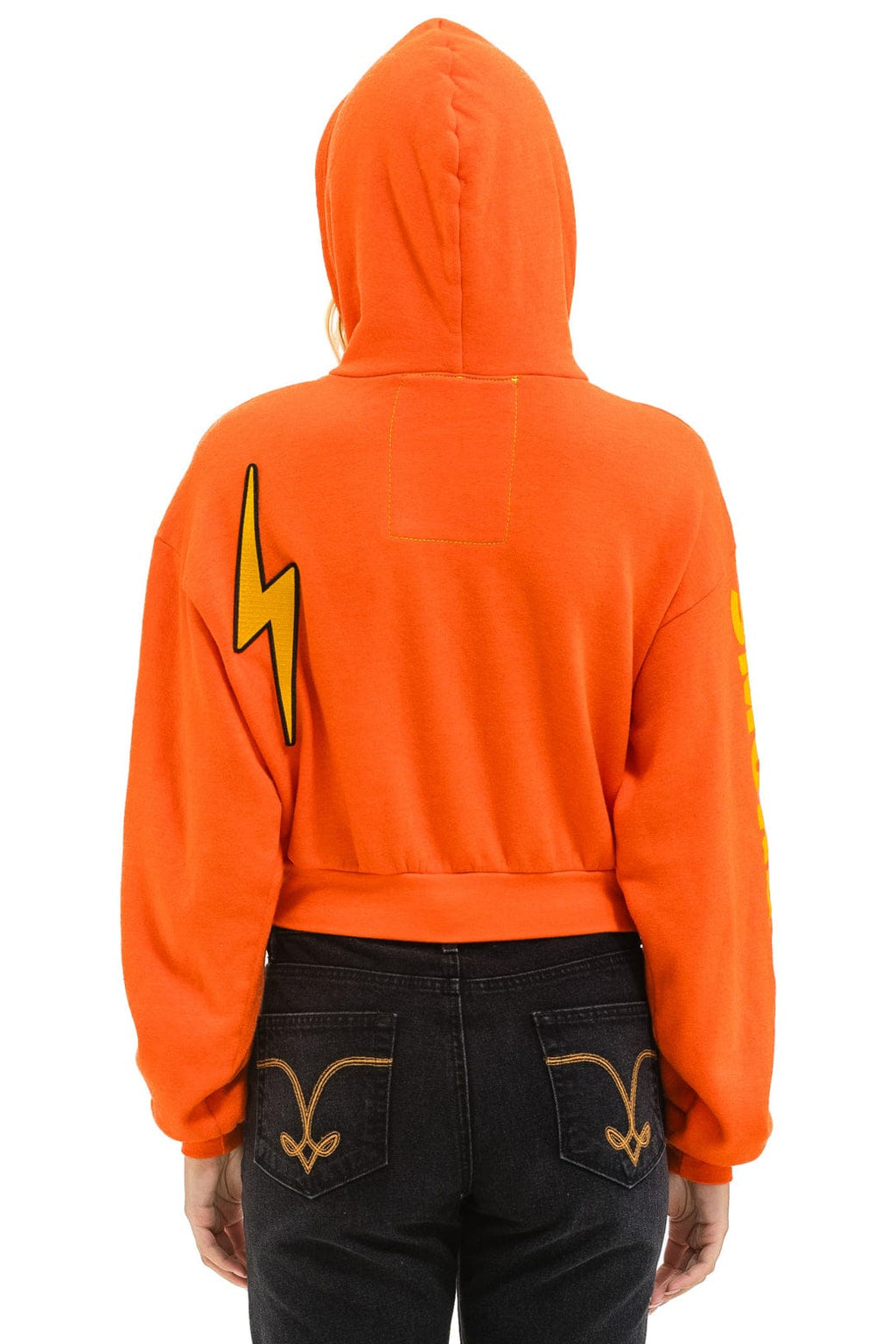 WINDY CITY SMOKEOUT 2025 CROPPED ZIP HOODIE RELAXED - ORANGE