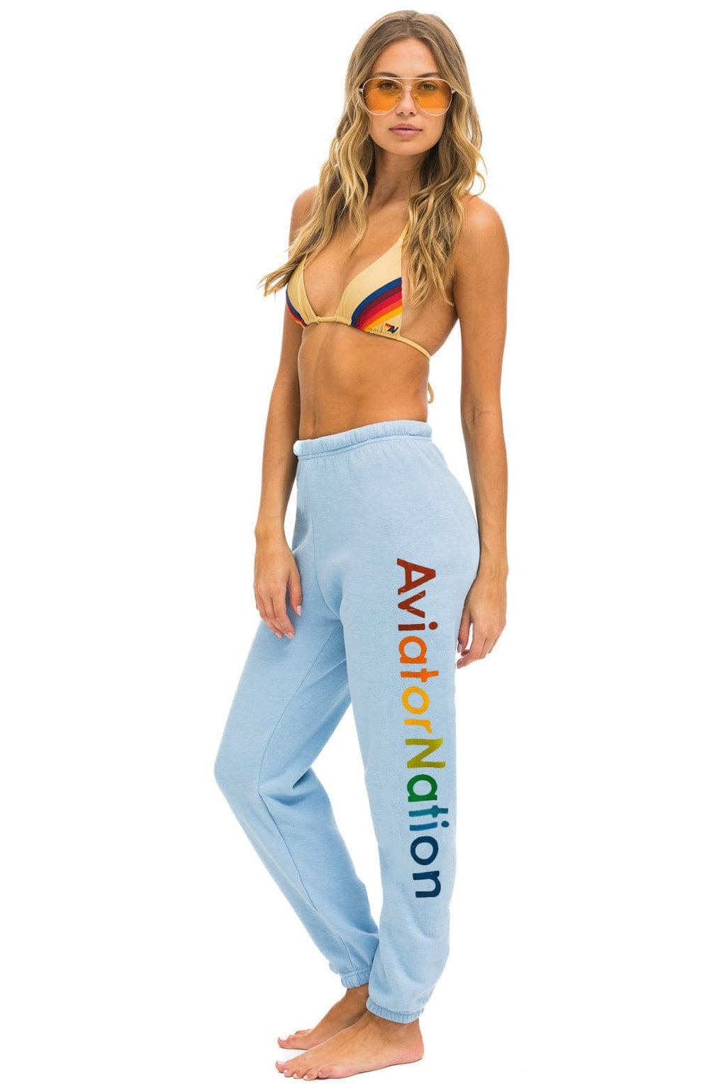 AVIATOR NATION VENICE SWEATPANTS - ICE