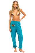 AVIATOR NATION VENICE SWEATPANTS - TEAL