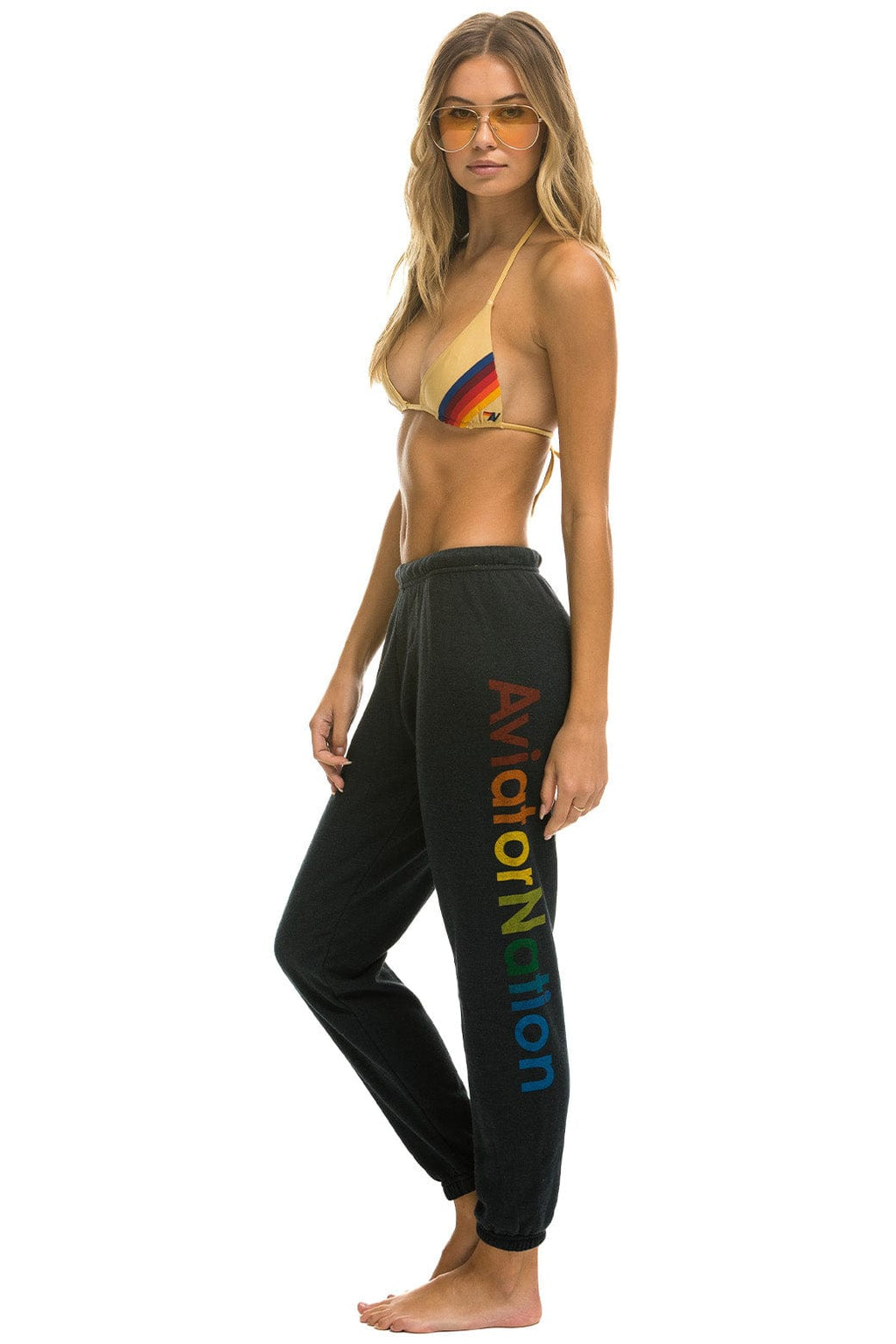 AVIATOR NATION BROOKLYN SWEATPANTS - CHARCOAL