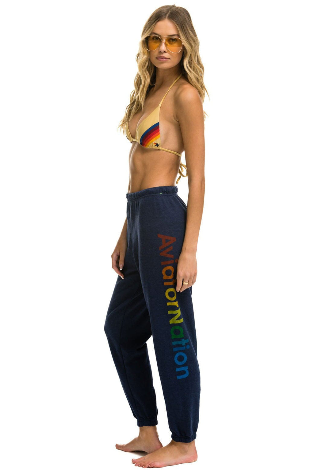 AVIATOR NATION BROOKLYN SWEATPANTS - NAVY