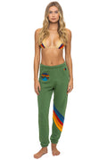 ALL SEASONS CIRCLE CHEVRON SWEATPANTS - PALM