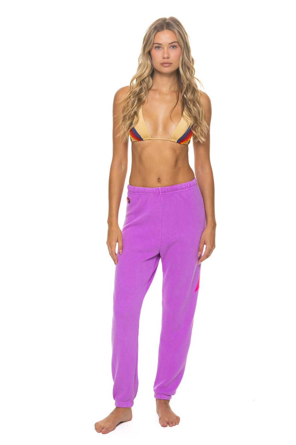 BOLT SWEATPANTS - NEON PURPLE NEON PINK