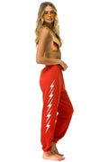 BOLT 5 SWEATPANTS - NEON RED