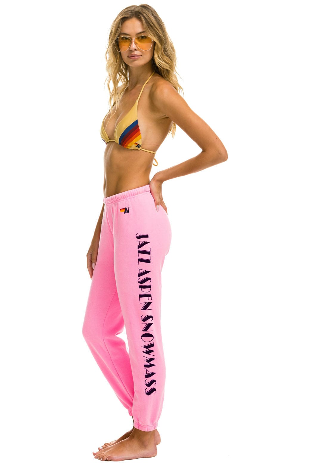 JAZZ ASPEN SNOWMASS 2025 UNISEX SWEATPANTS - NEON PINK