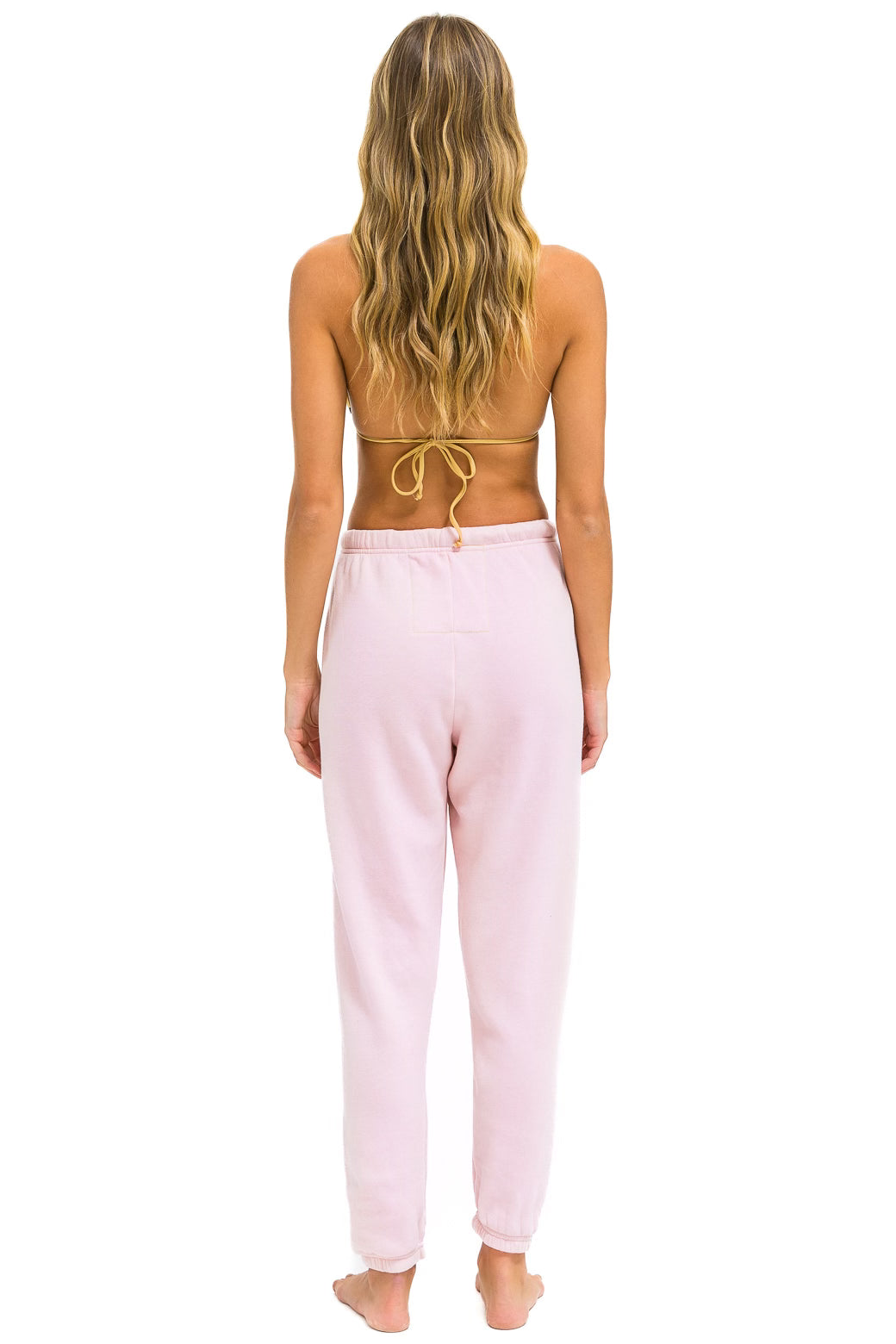BOLT HEART SWEATPANTS - LIGHT PINK