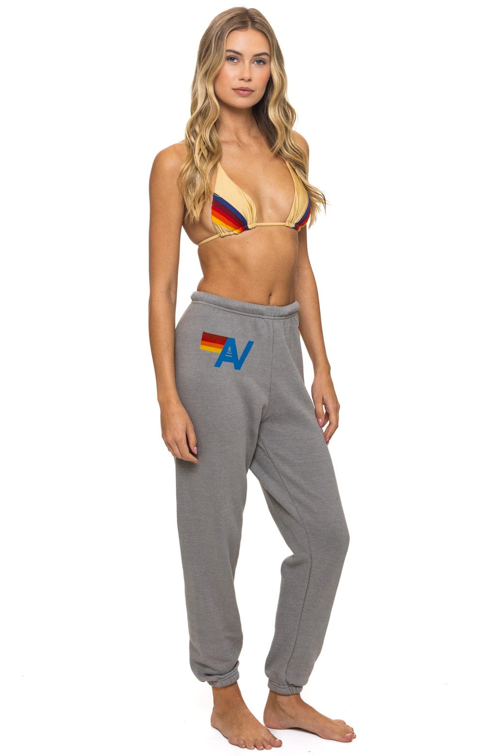 LOGO SWEATPANTS - SLATE