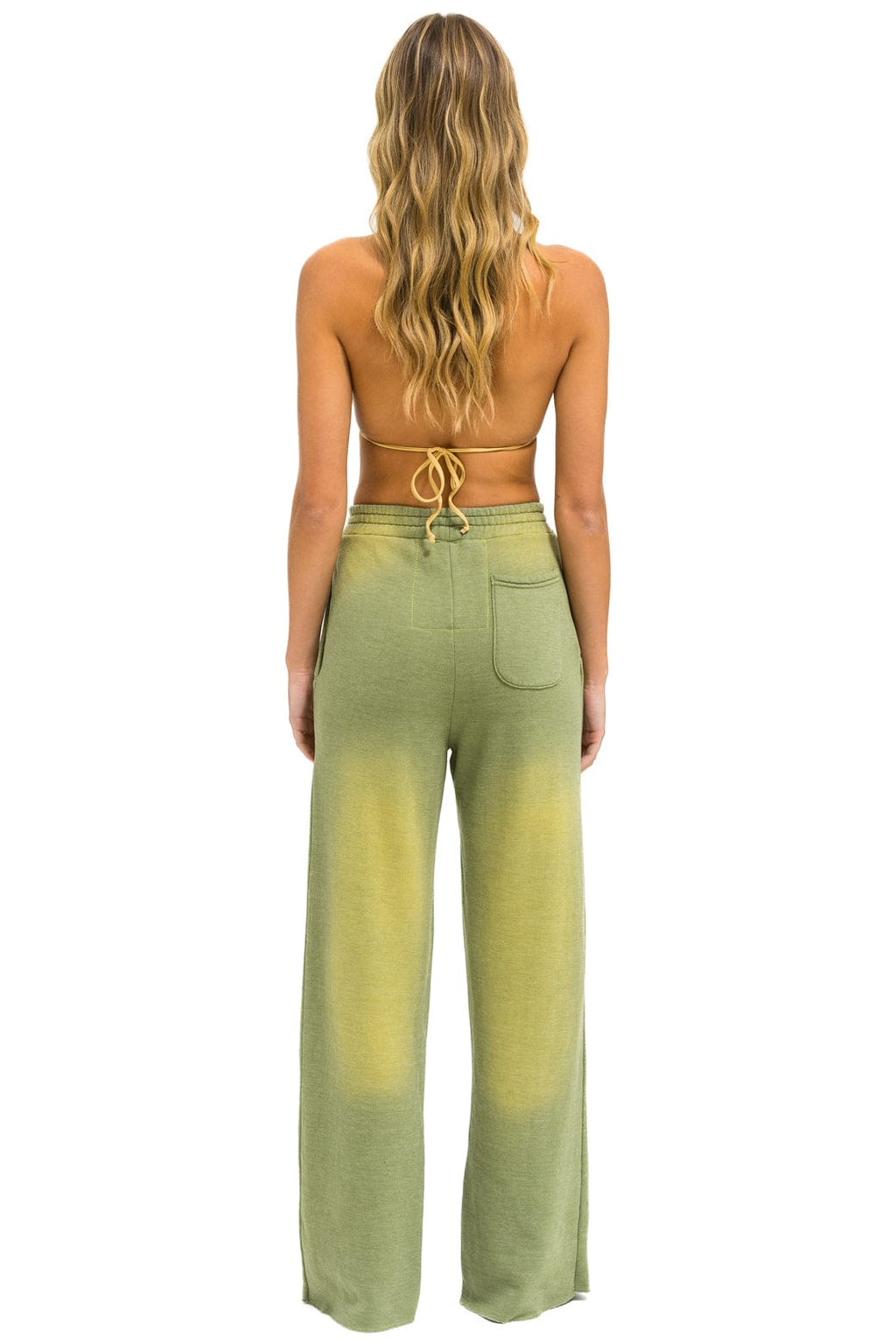 AN 3D WIDE LEG POCKET SWEATPANTS - FADED ARMY