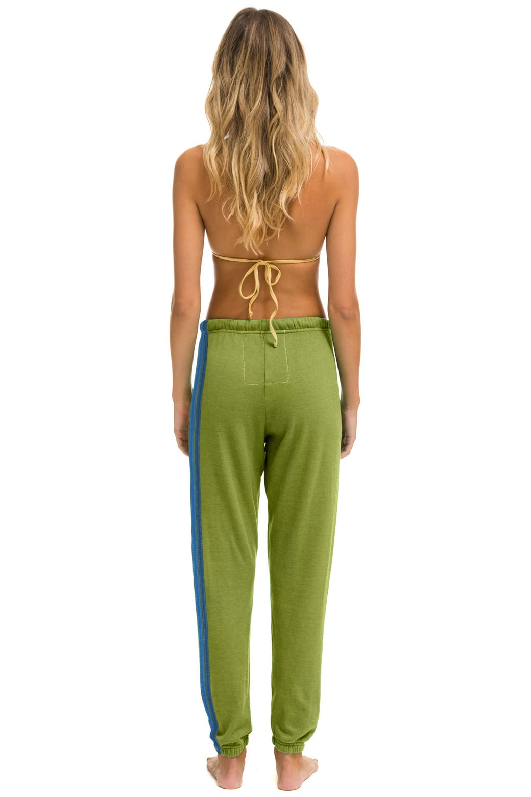 5 STRIPE SWEATPANTS - JUNGLE GREEN