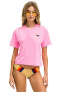 BASIC BOYFRIEND TEE - NEON PINK